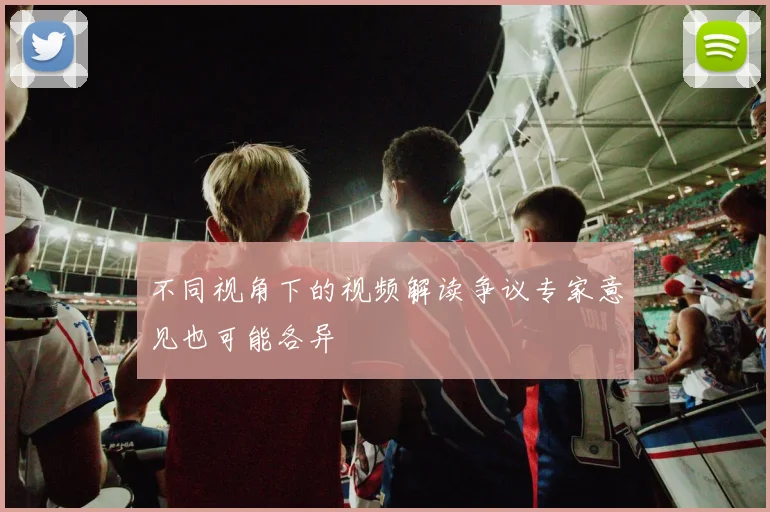 不同视角下的视频解读争议专家意见也可能各异